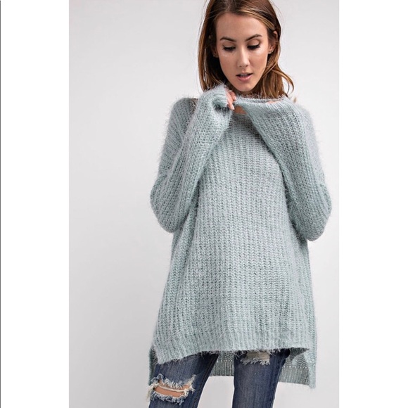 Sweaters - LAST ONE!!! Faded Blue Mohair Sweater